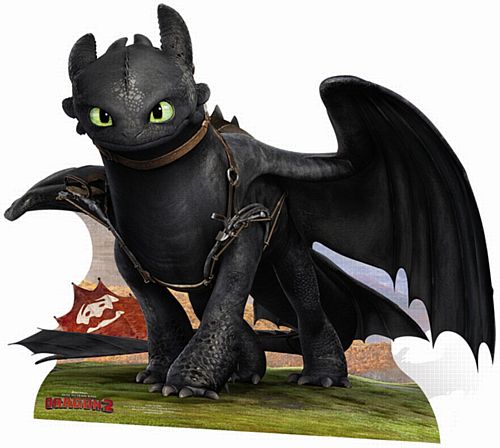 How to Train Your Dragon 2 Toothless Cardboard Cutout - 1.2m