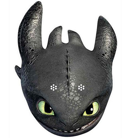 How to Train Your Dragon 2 Toothless Card Mask