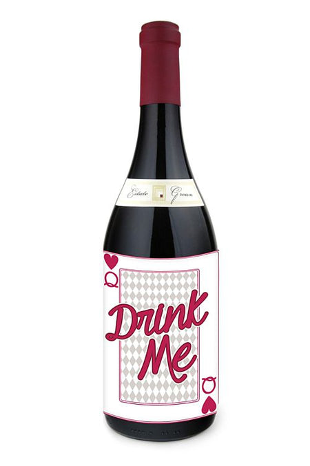 Drink Me Wine Bottle Labels- Pack of 4