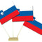 Slovenia Paper Table Flags 15cm on 30cm Pole