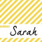 Stripe Yellow Placecards - Pack of 8