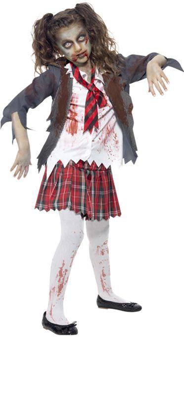 Child's Zombie School Girl Costume