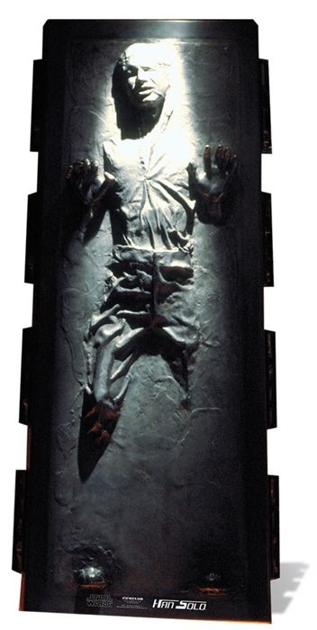 Star Wars Han Solo Carbonite Cardboard Cutout - 1.85m