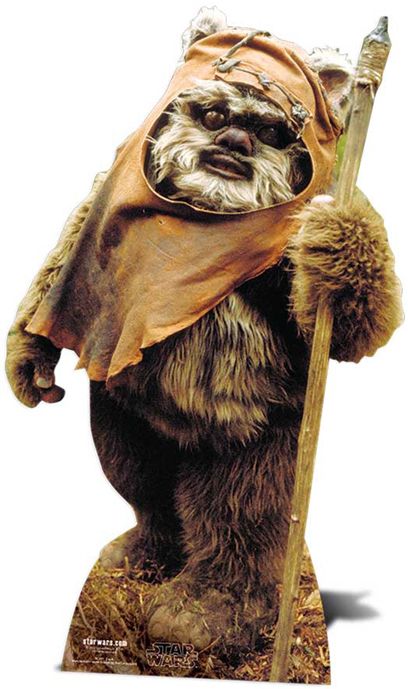 Star Wars Wicket (Ewok) Cardboard Cutout - 94cm