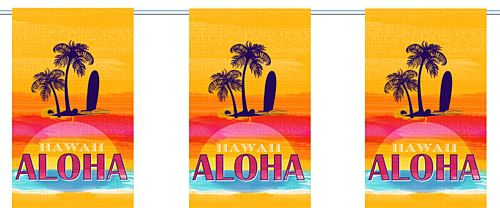 Tropical Sunset Flag Interior Bunting - 2.4m