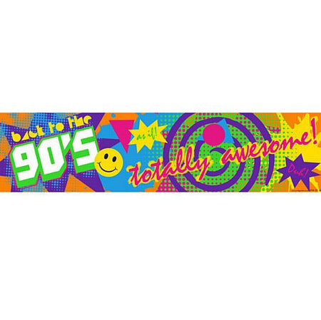 90's Themed Banner - 120cm x 30cm