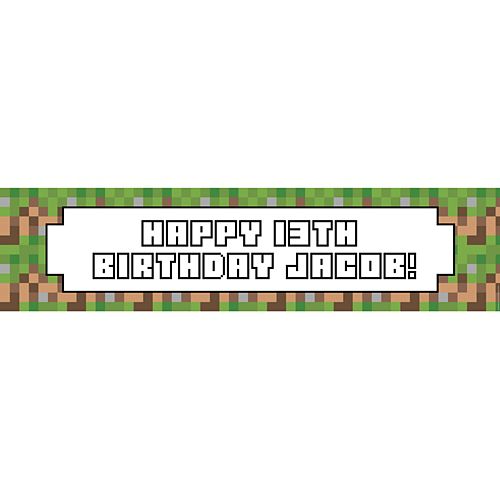 Pixel Blocks Personalised Banner - 1.2m