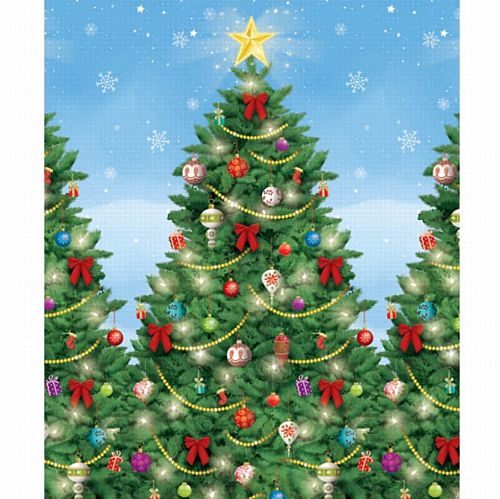 Christmas Tree Room Roll Decoration - 12.1m