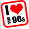 I Heart The 90s Poster - A3