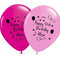 Add Your Name and Age Personalised Balloons - Pack of 50 - Pink Birthday