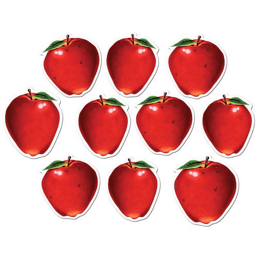 Mini Apple Cutouts - 10.2cm - Pack of 10