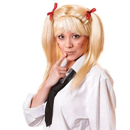 Blonde Schoolgirl Wig With Pigtails