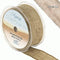 10m Roll of Wired Hessian Ribbon 38mm Wide