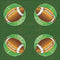 American Football Napkins - 33cm - Pack of 16