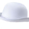 White Satin Bowler Hat