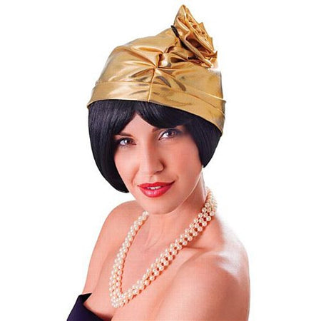 Gold Cloche 1920s Hat