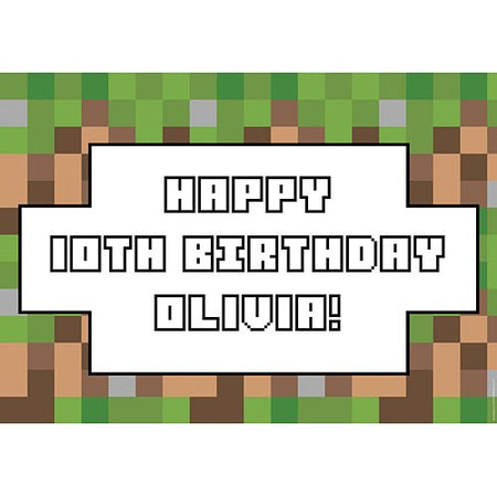 Pixel Blocks Personalised Poster - A3