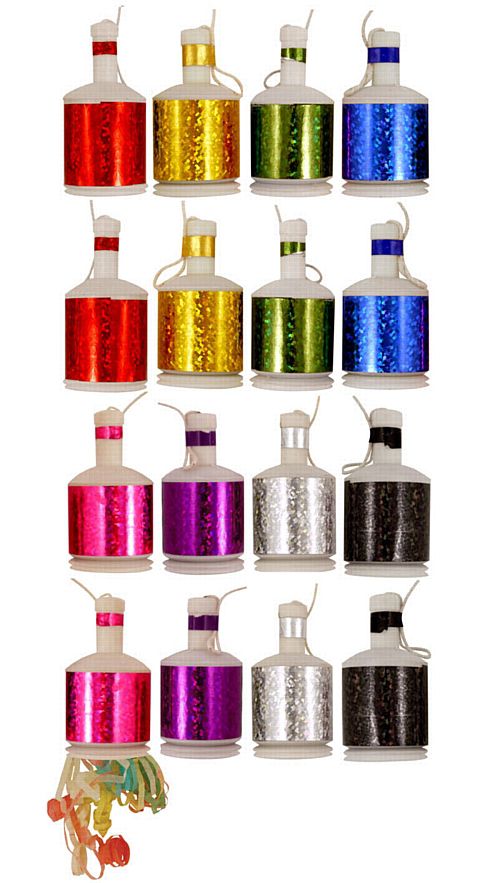 Multicolour Holographic Party Poppers - Pack of 20 – Party Packs