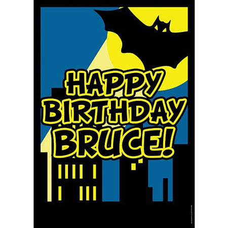 Bat Hero Personalised Poster - A3