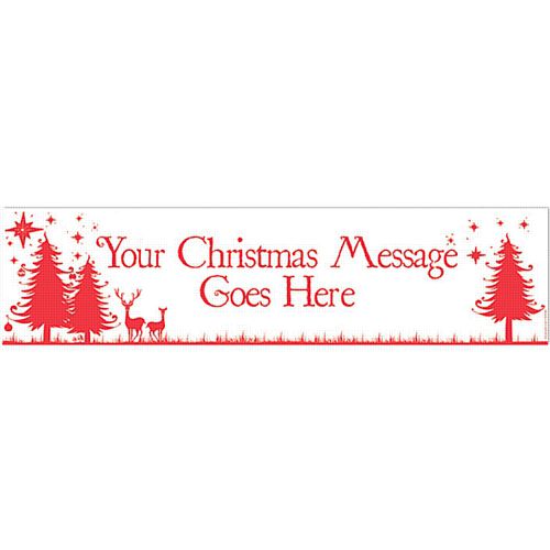 Wonderful Christmas Personalised Banner - 1.2m