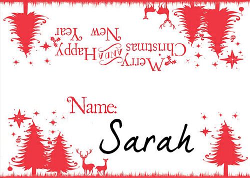 Wonderful Christmas Placecards - Pack of 8