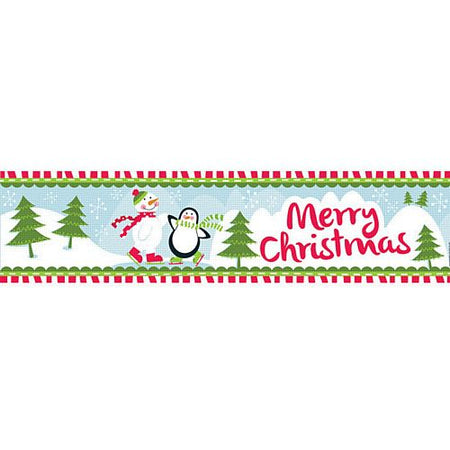 Christmas Winter Wonderland 'Merry Christmas' Banner - 1.2m