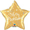 Merry Christmas! Festive Gold Qualatex Foil Balloon - 50.8cm