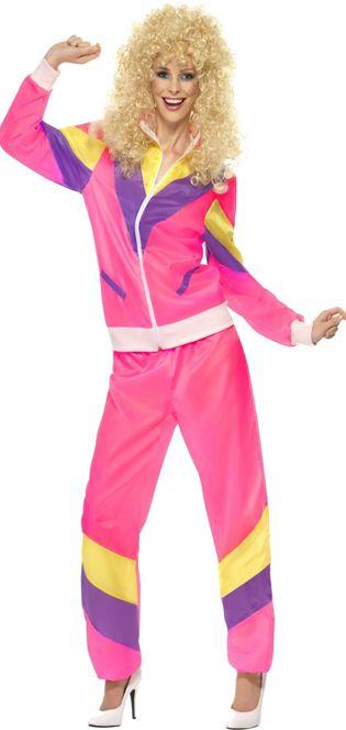 80's Pink Shell Suit Costume