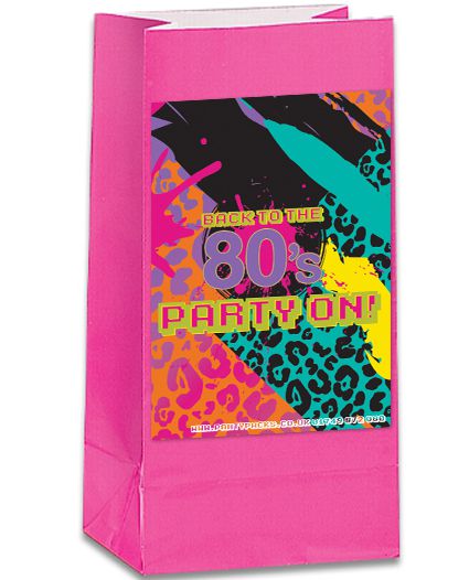 Back to the 80's Party Bag Kit - Pack of 12