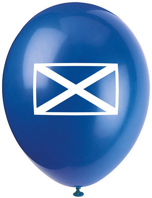 St. Andrew's Flag Latex Balloons - Pack of 10 - 10"