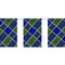 Blue Tartan Flag Interior Bunting - 2.4m