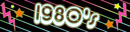 80'S Techno Themed Banner- 1.2m