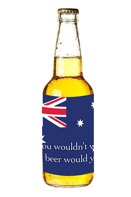 Australian Theme Drinks Bottle Labels - Sheet of 4