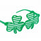 Green Shamrock Shutter Glasses