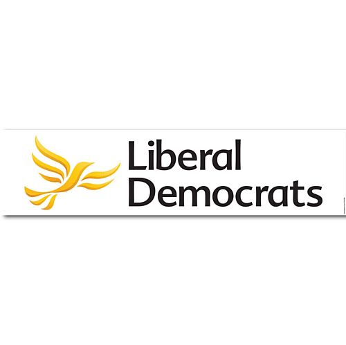 Liberal Democrat Party Banner - 1.2m