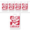 Labour Flag Interior Bunting - 2.4m