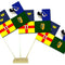 Ireland 4 Provinces Paper Table Flags 15cm on 30cm Pole