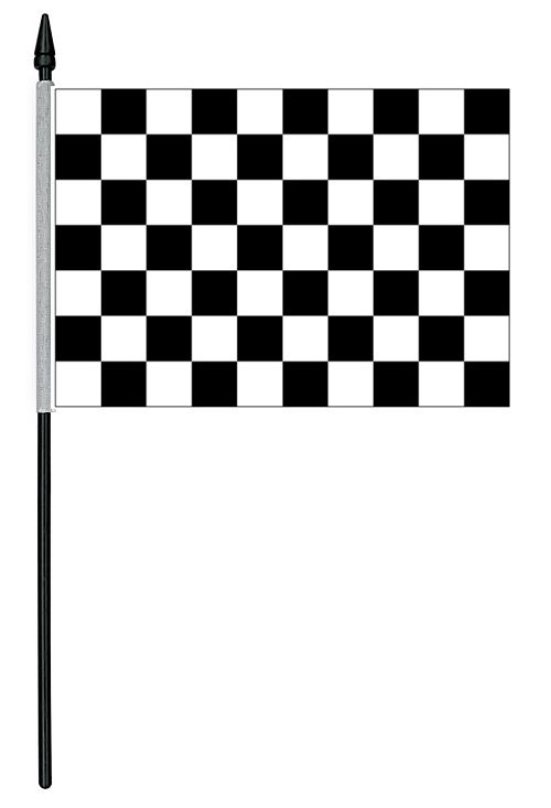Checkered Cloth Table Flag - 4" x 6"