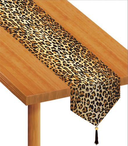 Leopard Print Paper Table Runner - 1.83m