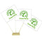 Green Party Paper Table Flags 15cm on 30cm Pole