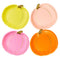 Bright Pumpkin Paper Plates - 23cm - Pack of 8