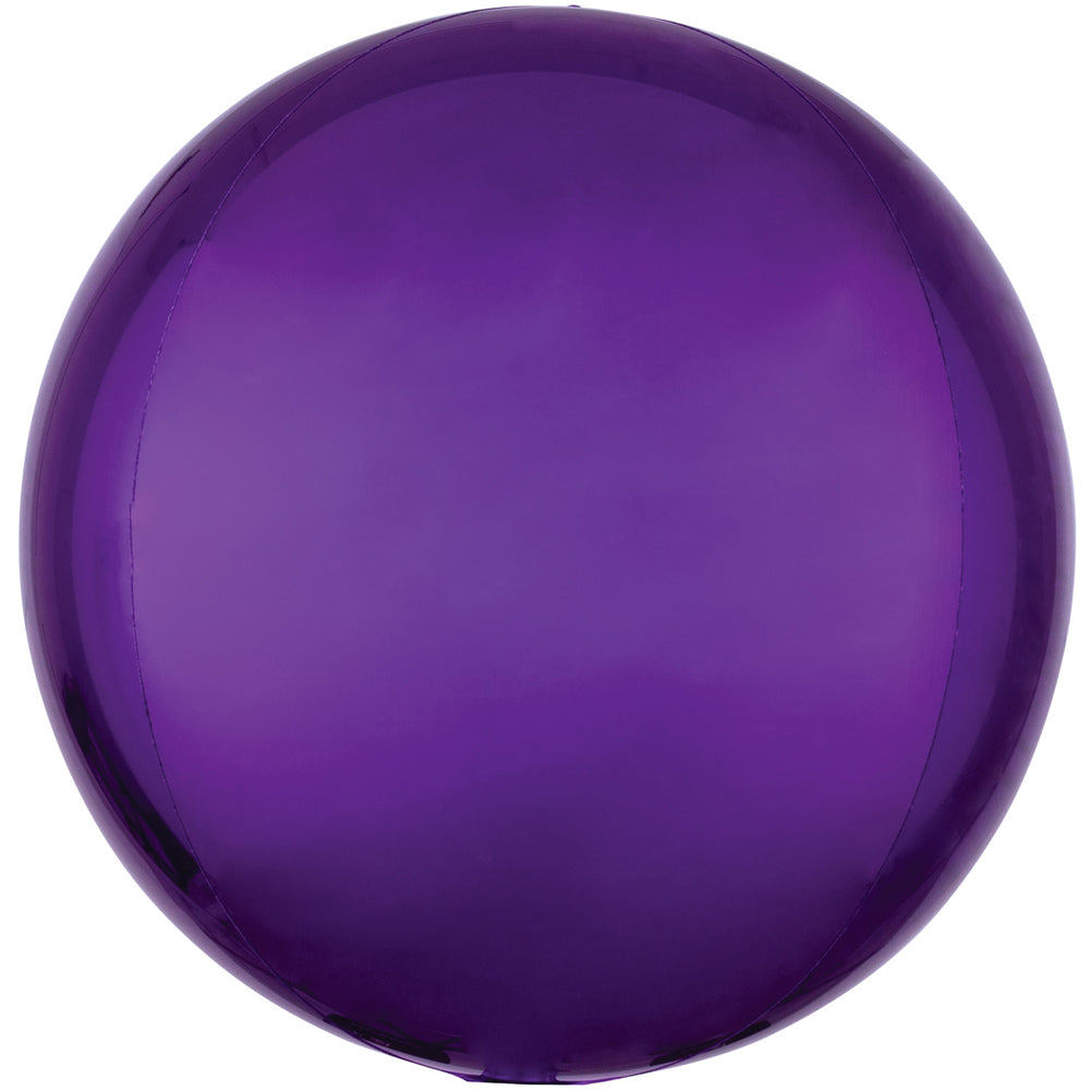 Purple Orbz Spherical Foil Balloon - 38cm