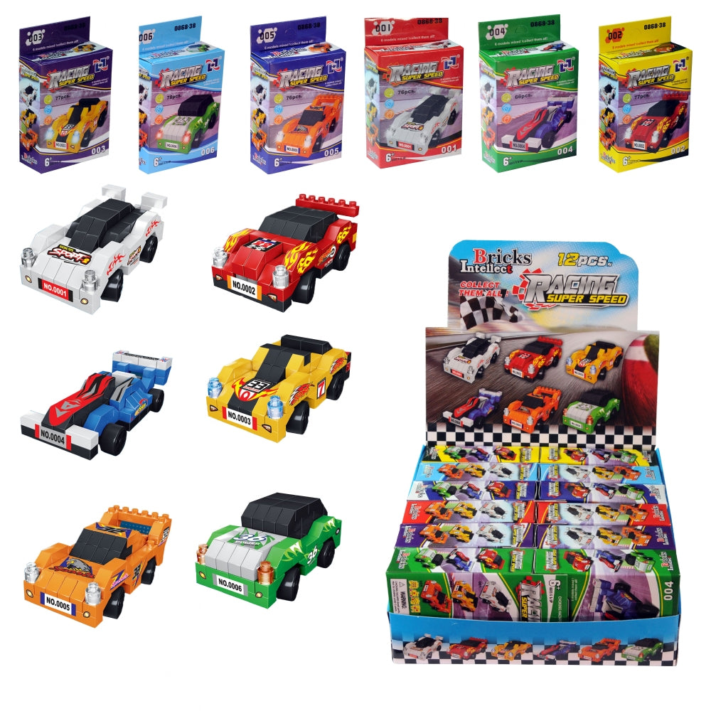Racing Car Mini Brick Kits - Assorted Designs - Each