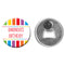 Personalised Bottle Opener Magnet - Rainbow Celebration - 58mm
