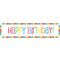 Rainbow Celebration Happy Birthday Banner - 1.2m