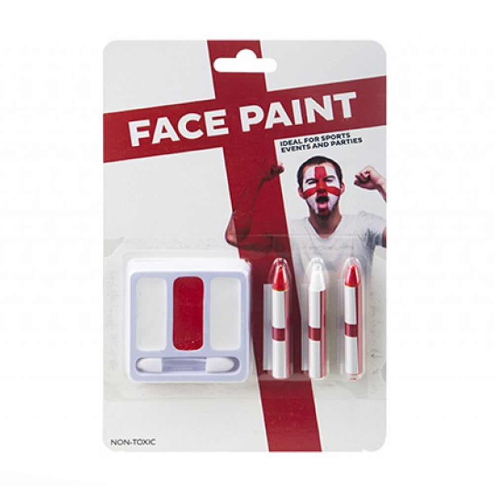 England Face Paint Kit - Red and White