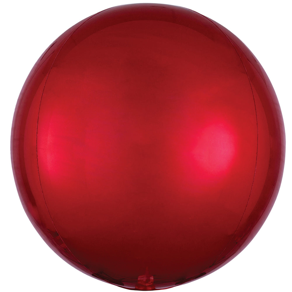 Red Orbz Spherical Foil Balloon - 38cm