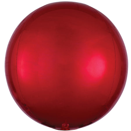 Red Orbz Spherical Foil Balloon - 38cm
