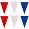 Red, White & Blue Plastic All-Weather Bunting - 10m