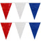 Red White & Blue Large Flag Plastic All-Weather Bunting - 9.15m